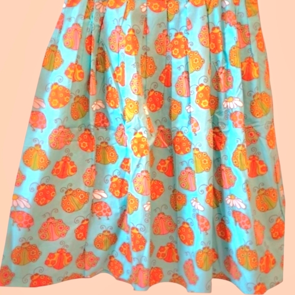 Modcloth Dresses & Skirts - ModCloth NWT Marisol Orange and Blue Pleated A-Line Midi Skirt w/pockets sz 8